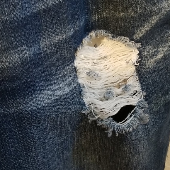 Distressed overalls blue spice 7 - Picture 3 of 10